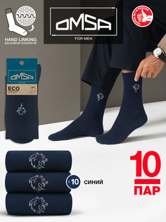 Комплект носков мужских Omsa ECO 409-10 синих 42-44