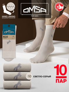 Комплект носков мужских Omsa ECO 405-10 серых 42-44