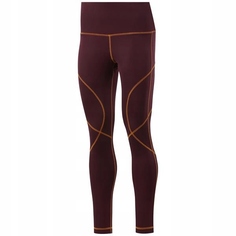 Тайтсы Reebok для женщин, спортивные, FU2434, Maroon, размер S
