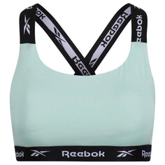Топ спортивный Reebok для женщин, укороченный, U4_F9763_RBK, зелёный, M