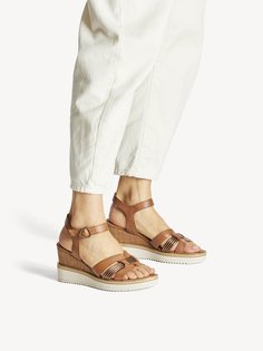 Босоножки женские Tamaris 1-1-28243-20-399 коричневые 41 RU