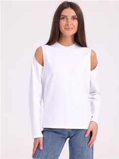 Лонгслив женский Апрель 1ЖДЛД4305804 белый 84-92/164