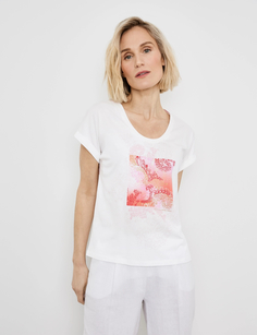 Футболка женская Gerry Weber 870041-44019-99700 белая 34