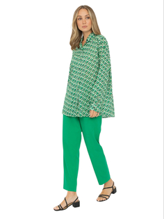 Рубашка женская Gerry Weber 860009-66428-5058 зеленая 36