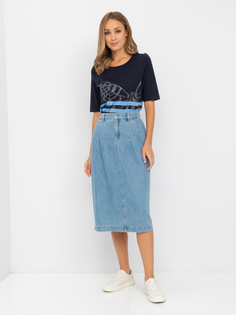 Юбка женская Gerry Weber 110005-31620-83100 голубая 38