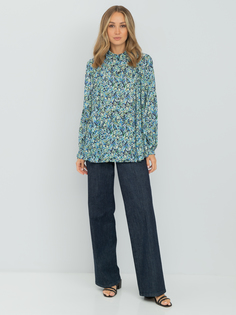 Рубашка женская Gerry Weber 160002-31401-8058 синяя 40