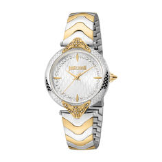 Наручные часы женские Just Cavalli JC1L238M0095 серебристые/золотистые