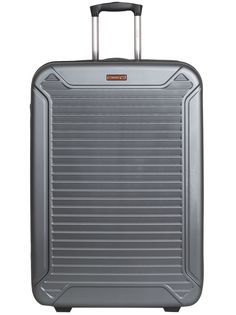 Чемодан унисекс FUSION FTS-1003 grey/orange, 76x49x30 см