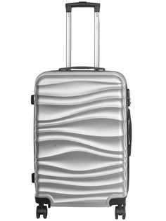 Чемодан унисекс FUSION FTS-1006 silver, 56x32x20 см