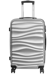 Чемодан унисекс FUSION FTS-1006 silver, 66x38x24 см