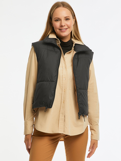 Утепленный жилет женский oodji 19403008 черный 44 EU