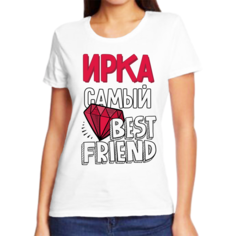 Футболка женская белая 62 р-р ирка самый No Brand
