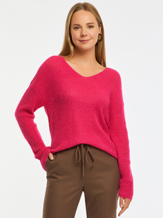 Пуловер женский oodji 63807393 розовый XL