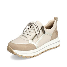Кроссовки женские Rieker N4000-60 бежевые 41 RU