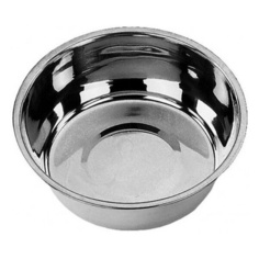 Миска для кошек и собак металл блюдце, 0,25 л No Brand
