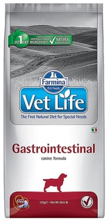 Сухой корм для собак Farmina Vet Life Gastrointestinal, при заболеваниях ЖКТ, курица, 12кг