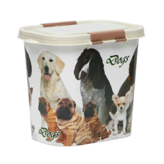 Контейнер для корма Zoo Plast Dogs микс цветов 10 л