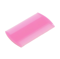 Расческа для вычесывания блох Пижон светло-розовая 8,8х5,2 см