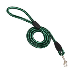 Пижон Поводок круглый "Рябь", 120 х 1,2 см, зелёно-чёрный
