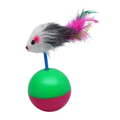 Пижон Игрушка-неваляшка "Мышь на шаре", микс цветов