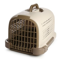 Переноска для домашних животных Bentfores, 50 х 34 х 30 см, бежевый, коричневый