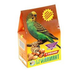 Корм для попугаев Бриллиант с орехами, 400 г