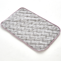 Пеленка для домашних животных Muzzle многоразовая, серый, абсорбирующая ткань, 60х90 см