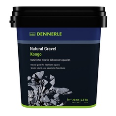 Грунт для аквариума Dennerle Kongo, природный, 10-30 мм, серый, 2.5 кг