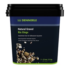 Грунт для аквариума Dennerle Riu Xingu, природный, 2-22 мм, коричнево-серый, 2.5 кг