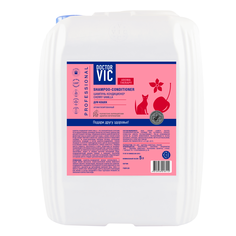 Шампунь-кондиционер для кошек Doctor VIC Cherry Vanilla, 5 л