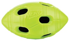 Апорт для собак NERF Мяч регби хрустящий и пищащий, длина 10 см
