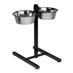 Регулируемая подставка Пижон с 2 мисками по 1,6 л, высота подставки 40 см
