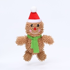 Игрушка для собак Пижон мягкая, Снеговик с пищалкой, 26х15 см