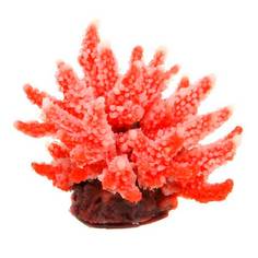 Декорация для аквариума Vitality Коралл пластиковый мягкий оранжевый 12,6x10,7x11 см