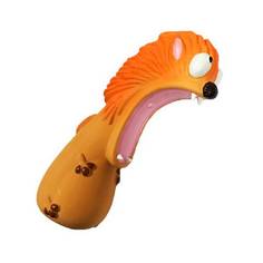 Игрушка для собак N1 Гиена Крэйзи с пищалкой рыжая 8 см
