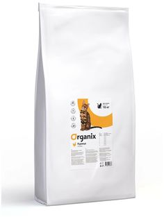 Сухой корм для кошек Organix, курица, 18кг