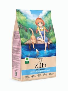 Сухой корм для кошек Zillii Adult Light Sterilized, для стерилизованных, лосось, 400г