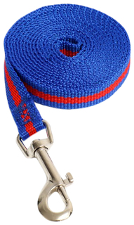 Поводок 2 м х 1,5 см, сине-красный Пижон