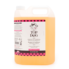 Шампунь-кондиционер для животных TopDog Flower Mix, 4 л