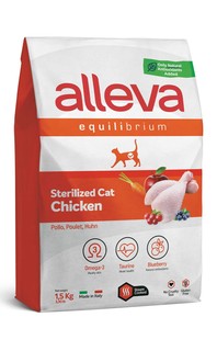 Сухой корм для кошек Alleva Эквилибриум с курицей, для стерилизованных, 10 кг