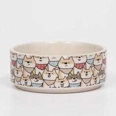 Миска Пижон Хаски керамическая, 10,5 х 4 см