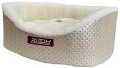 Лежак для собак и кошек Xody Премиум Жемчуг №0 38x26x15 см ваниль
