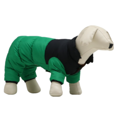 Комбинезон для собак Умка черно-зеленый размер 10 No Brand