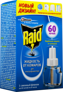 Сменный блок для фумигатора Raid 60 ночей