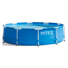 Бассейн INTEX Metal Frame 28210, каркасный, 6503л, диаметр 366см, синий