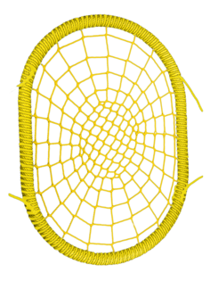 Овальные подвесные Качели гнездо РАЗМЕР 120x160 см толщина обода 72 мм канат обода 16 мм Jinn
