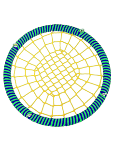 Подвесные Качели гнездо размер120 см толщина обода 72 мм армированный канат обода 16 мм Jinn
