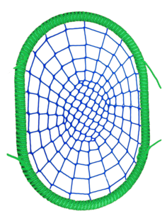 Овальные подвесные Качели гнездо РАЗМЕР 100x140 см толщина обода 72 мм канат обода 16 мм Jinn