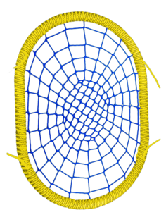 Овальные подвесные Качели гнездо РАЗМЕР 100x140 см толщина обода 72 мм канат обода 16 мм Jinn