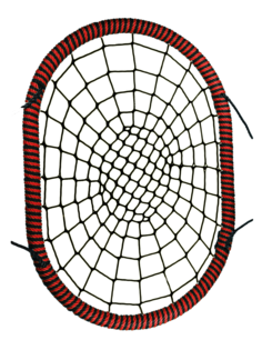Овальные подвесные Качели гнездо РАЗМЕР 120x160 см толщина обода 72 мм канат обода 16 мм Jinn